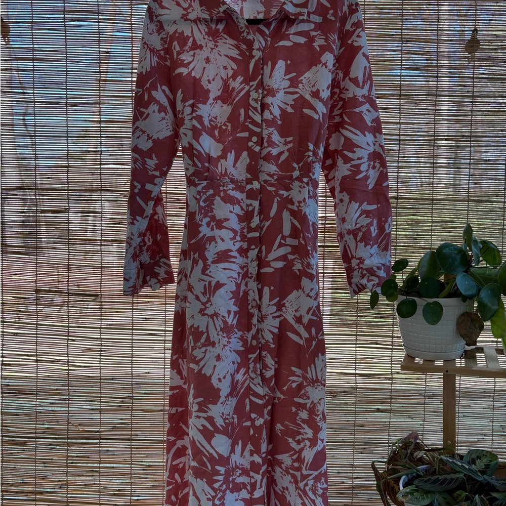 Alfani Pink and White Floral Dress
